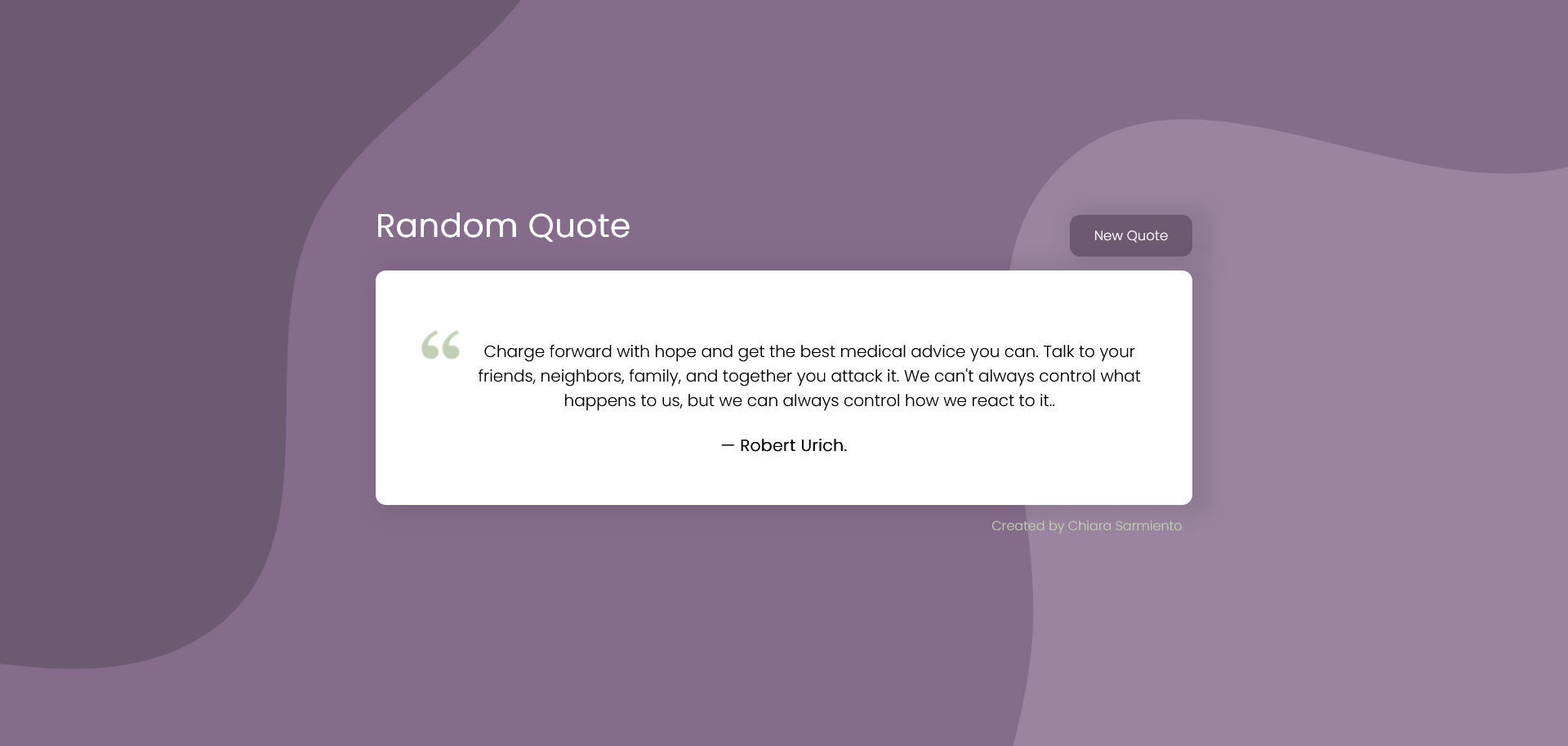 Random Quote Generator